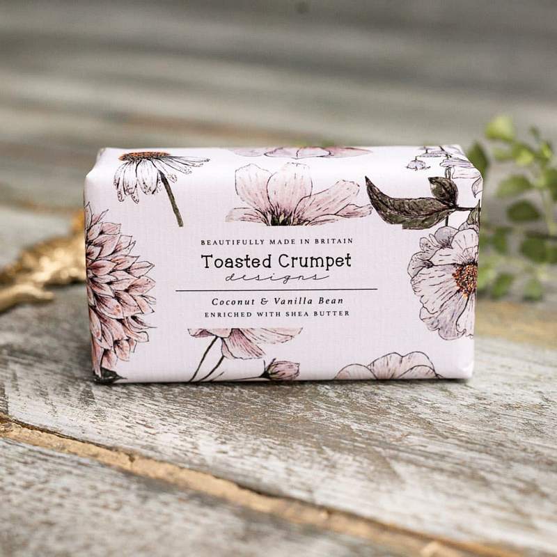 Toasted Crumpet Designs Coconut & Vanilla Bean Soap SO43 lifestyle