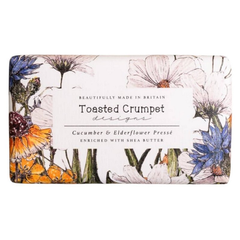 Toasted Crumpet Designs Cucumber & Elderflower Presse Soap front