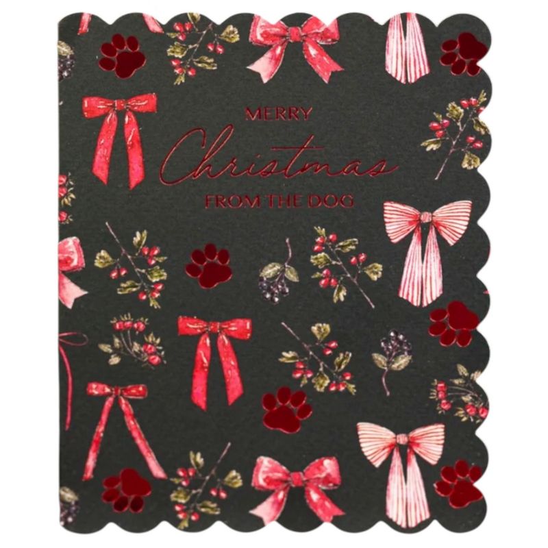 Toasted Crumpet Designs Merry Christmas From The Dog Card BE03 front