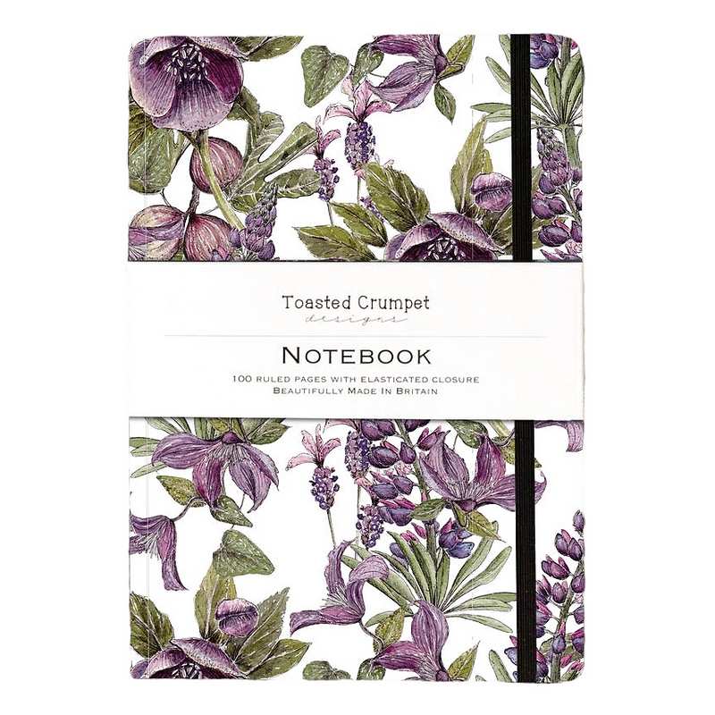 Toasted Crumpet Designs Mulberry Pure A5 Lined Notebook NO52 front