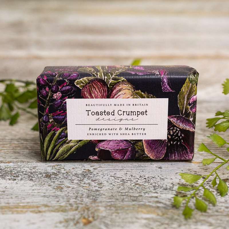 Toasted Crumpet Designs Pomegranate & Mulberry Soap SO30 lifestyle