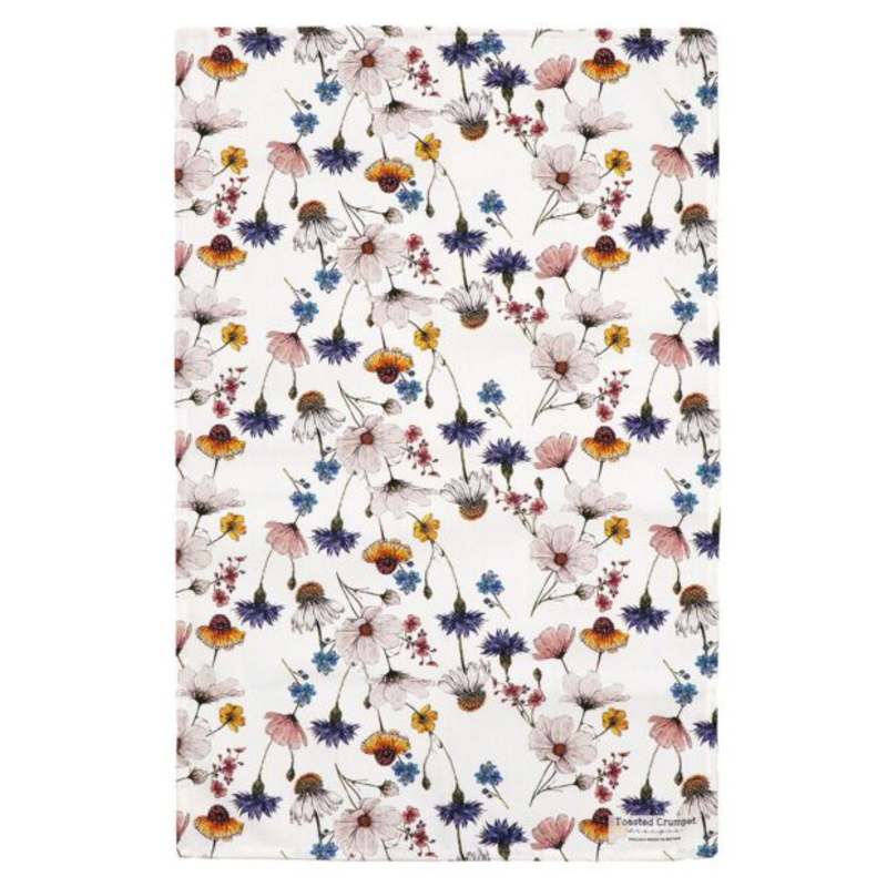 Toasted Crumpet Designs Regency Gardens Pure Tea Towel LTT71 tea towel