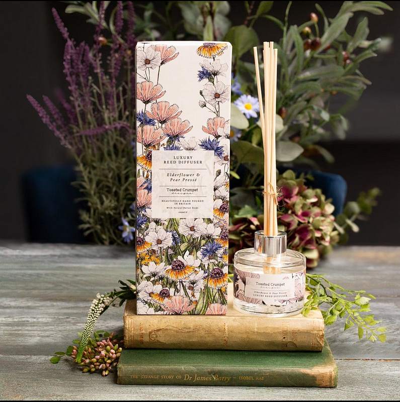Toasted Crumpet Elderflower & Pear Presse Reed Diffuser lifestyle