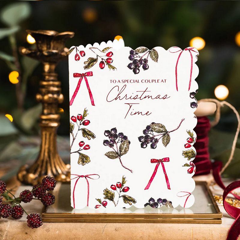 Toasted Crumpet Greetings Card To a Special Couple at Christmas BE08 lifestyle