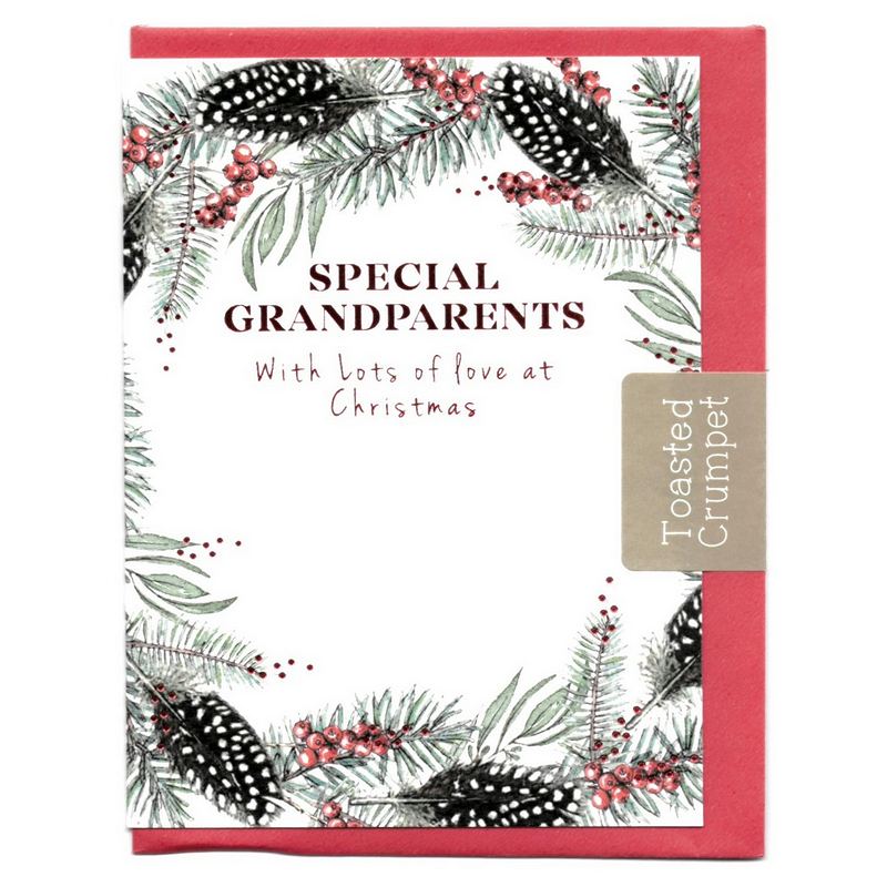 Toasted Crumpet Special Grandparents with Lots of Love at Christmas Card MMX47 front