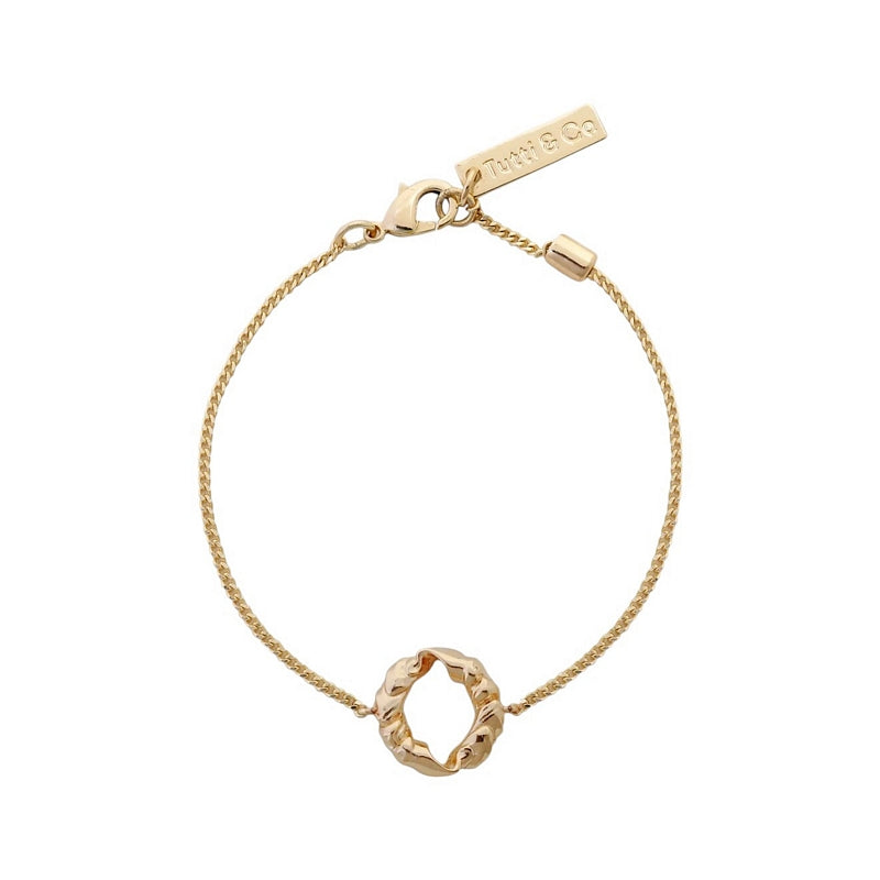 Tutti & Co Ember Pendant Bracelet Gold BR685G main