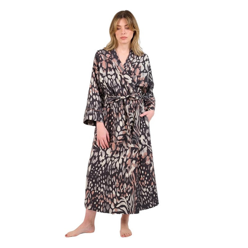 Tutti & Co Hush Robe Ladies Cotton-blend Dressing Gown Tutti & Co Hush Robe Ladies Cotton-blend Dressing Gown