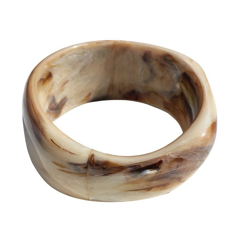 Tutti & Co Jewellery Amber Resin Bangle BR741 front