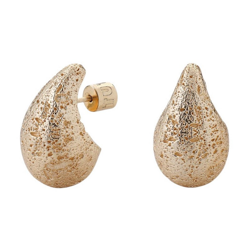 Tutti & Co Jewellery Dome Large Earrings Gold EA702G main