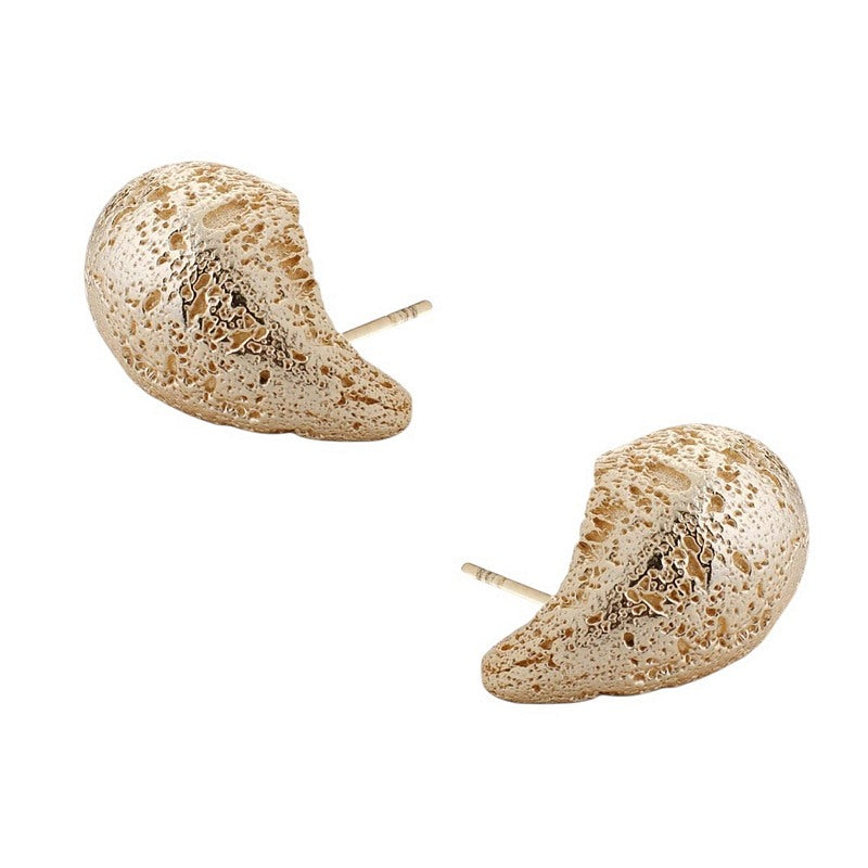 Tutti & Co Jewellery Dome Large Earrings Gold EA702G side