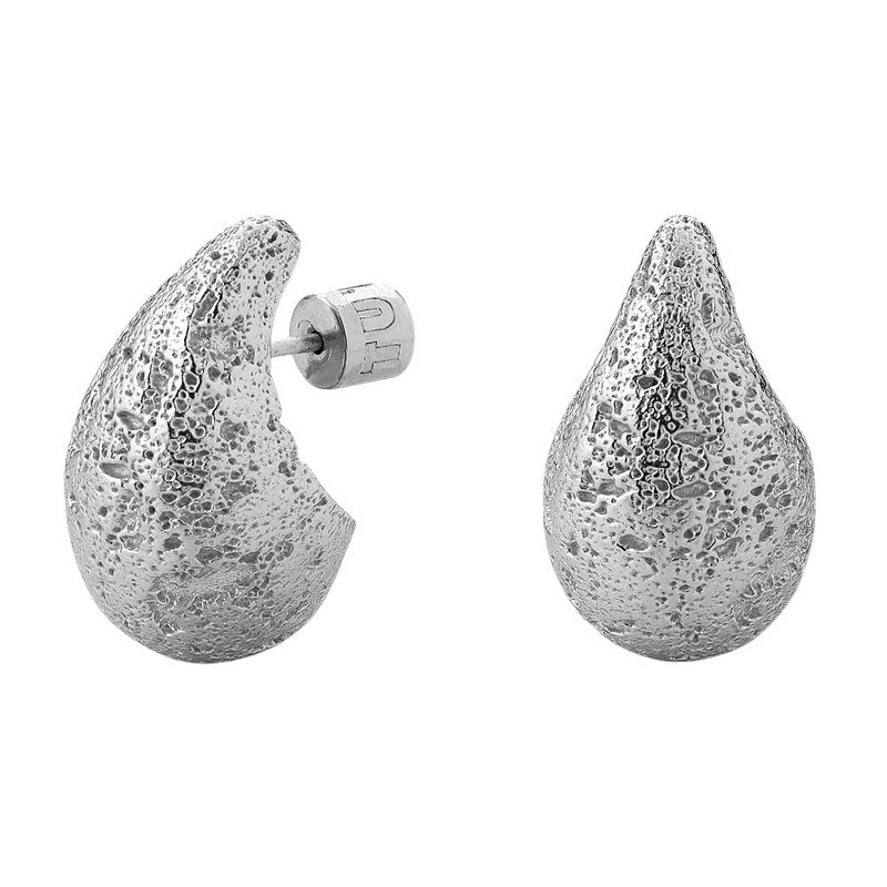 Tutti & Co Jewellery Dome Large Earrings Silver EA702S main