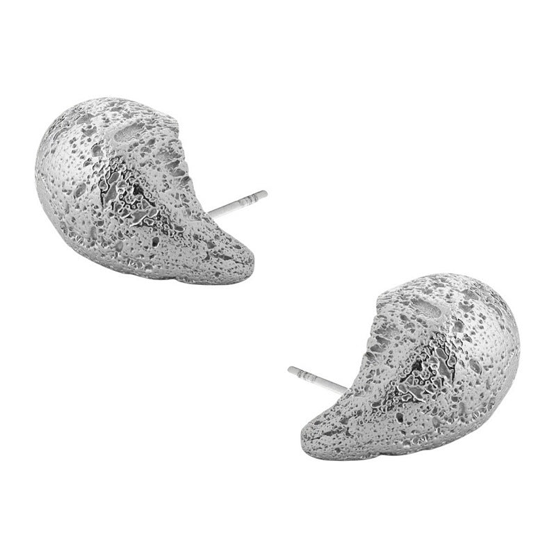 Tutti & Co Jewellery Dome Large Earrings Silver EA702S side