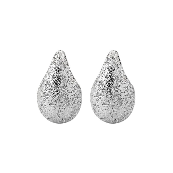 Tutti & Co Jewellery Dome Small Earrings Silver EA703S front