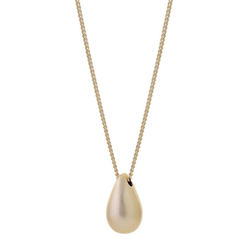 Tutti & Co Jewellery Hush Necklace Brushed Gold NE681G main