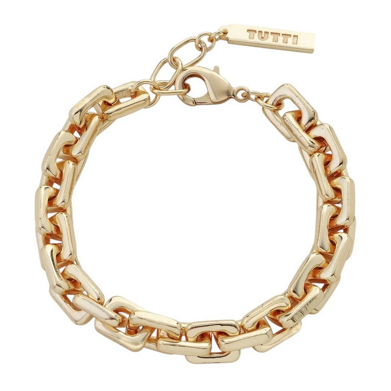 Tutti & Co Jewellery Link Bracelet Gold BR713G main