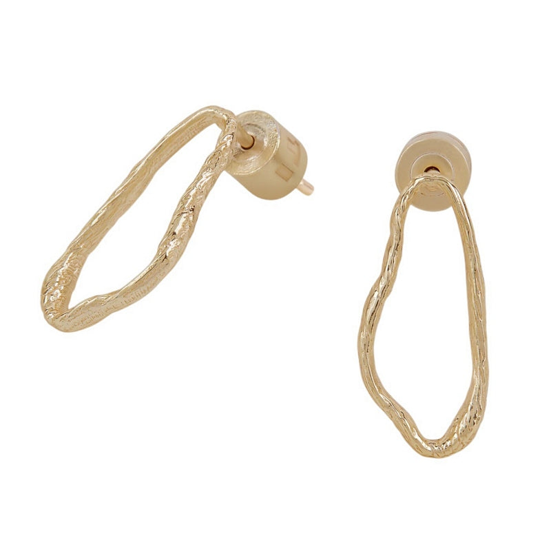 Tutti & Co Jewellery Mira Earrings Gold EA739G front