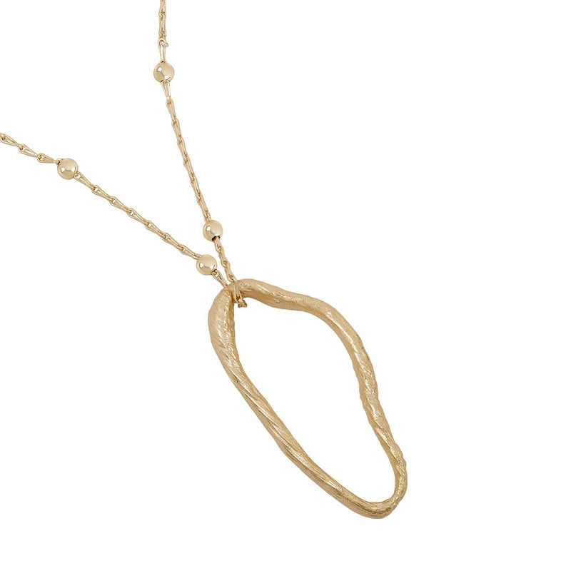 Tutti & Co Jewellery Mira Necklace Gold NE805G detail