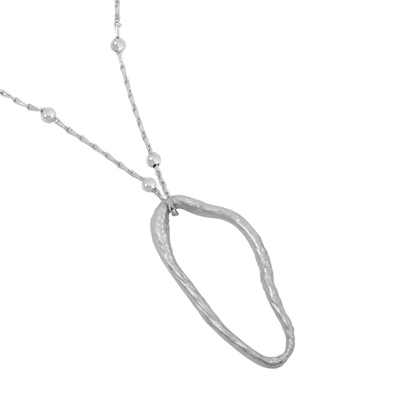 Tutti & Co Jewellery Mira Necklace Silver NE805S detail