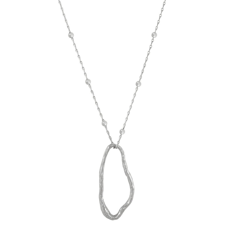 Tutti & Co Jewellery Mira Necklace Silver NE805S front