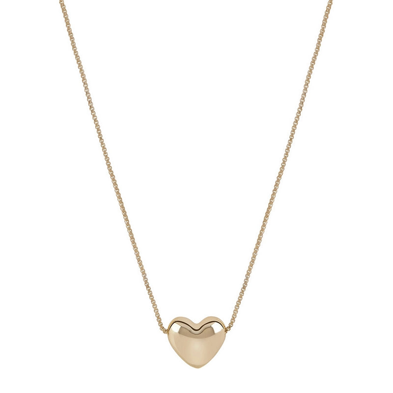 Tutti & Co Jewellery Promise Necklace Gold NE819G front