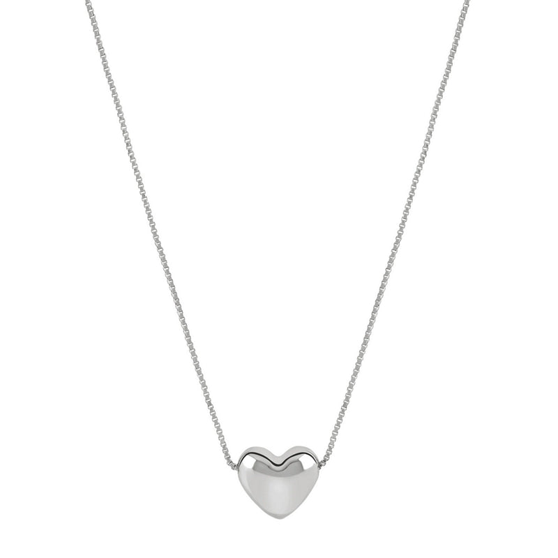 Tutti & Co Jewellery Promise Necklace Silver NE819S front