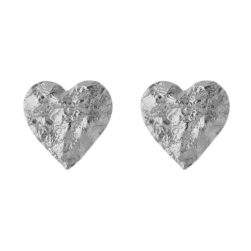 Tutti & Co Jewellery Revere Large Earrings Silver EA710S front