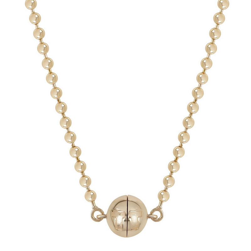 Tutti & Co Jewellery Ritual Necklace Gold NE800G front