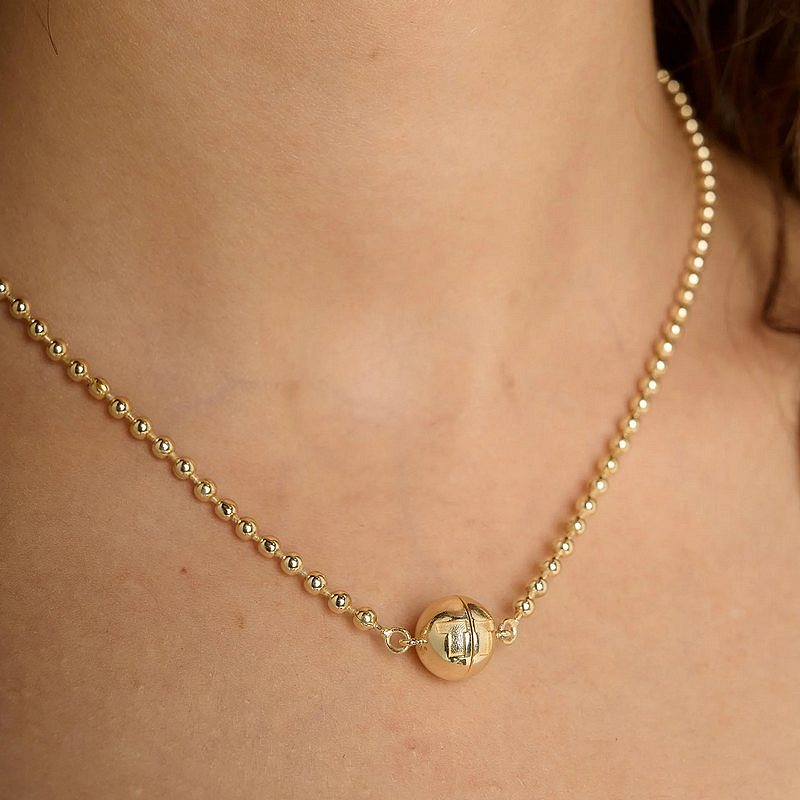 Tutti & Co Jewellery Ritual Necklace Gold NE800G model