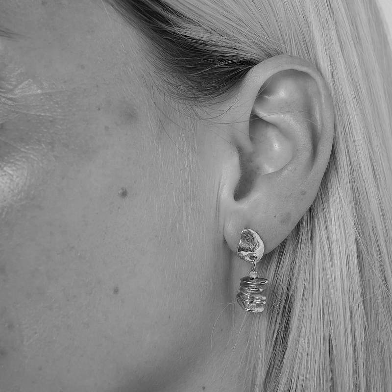 Tutti & Co Jewellery Row Earrings Silver EA750S model