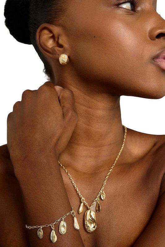 Tutti & Co Jewellery Silt Earrings Gold EA735G model