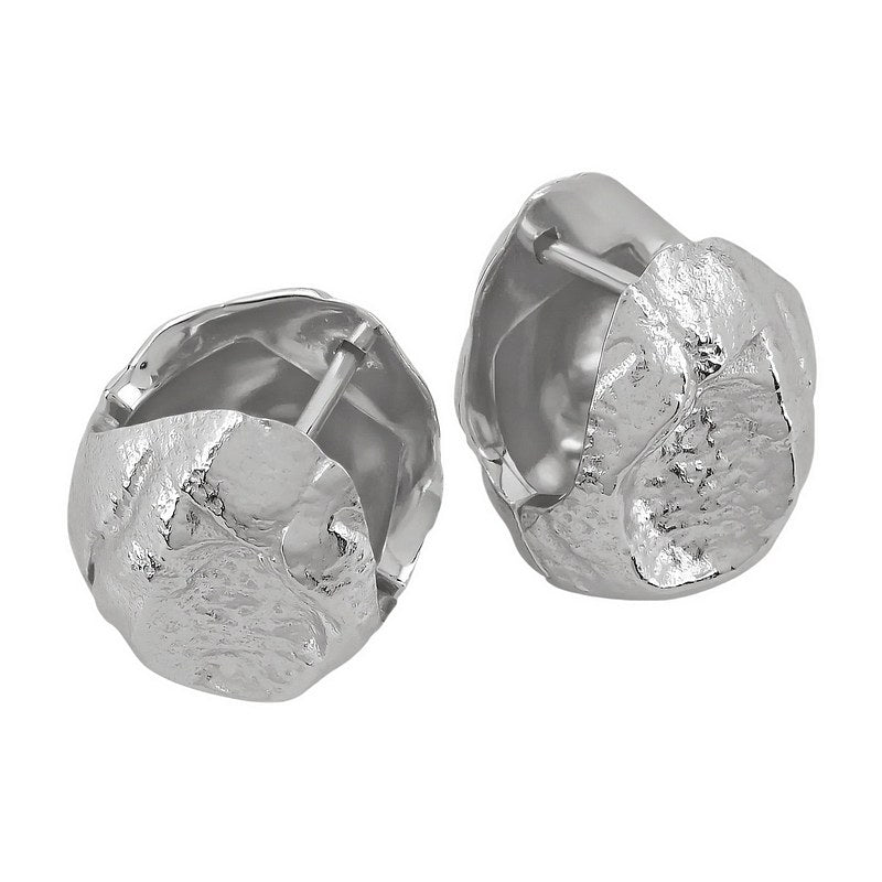 Tutti & Co Jewellery Silt Earrings Silver EA735S angle