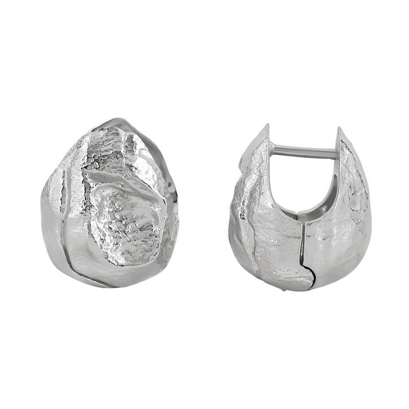 Tutti & Co Jewellery Silt Earrings Silver EA735S front