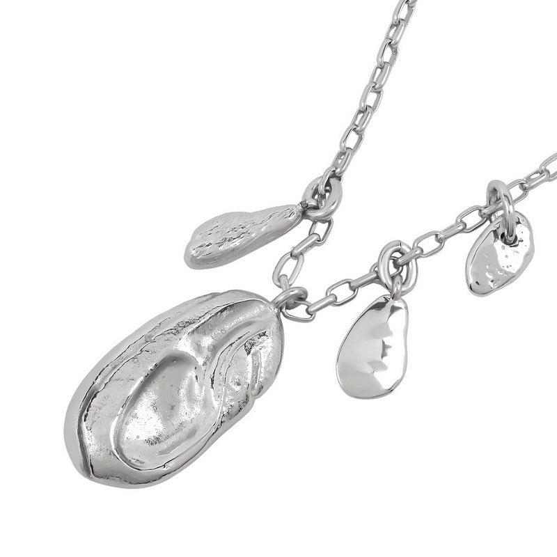 Tutti & Co Jewellery Silt Necklace Silver NE803S detail