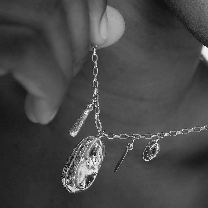 Tutti & Co Jewellery Silt Necklace Silver NE803S model