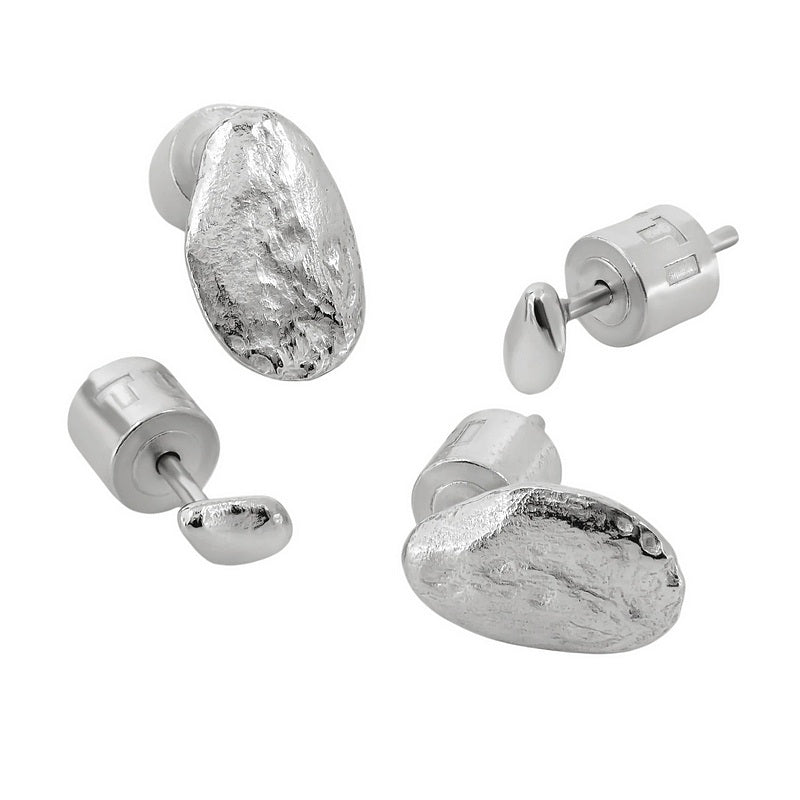 Tutti & Co Jewellery Stone Earring Set Silver EA758S side
