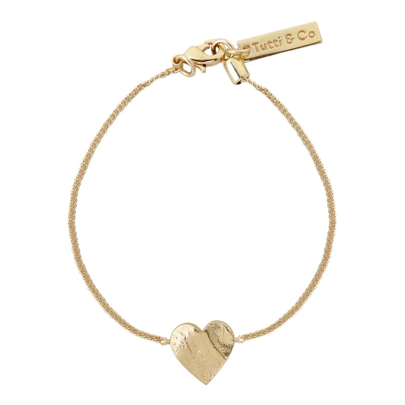Tutti & Co Jewellery Sweetheart Bracelet in Gold BR582G main