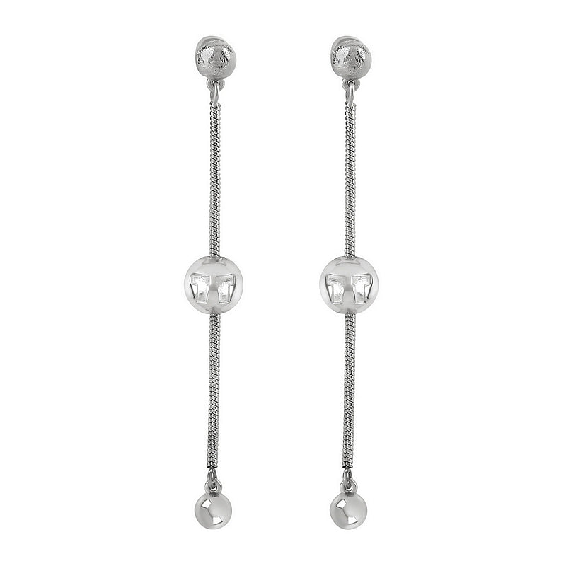Tutti & Co Jewellery Synergy Earrings Silver EA756 front