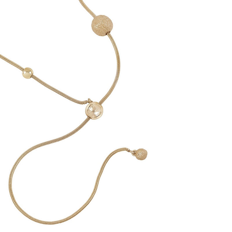 Tutti & Co Jewellery Synergy Necklace Gold NE801G detail