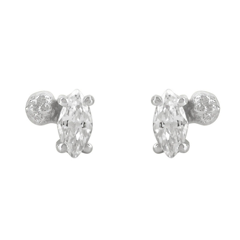 Tutti & Co Jewellery Tala Earrings Silver EA766S front