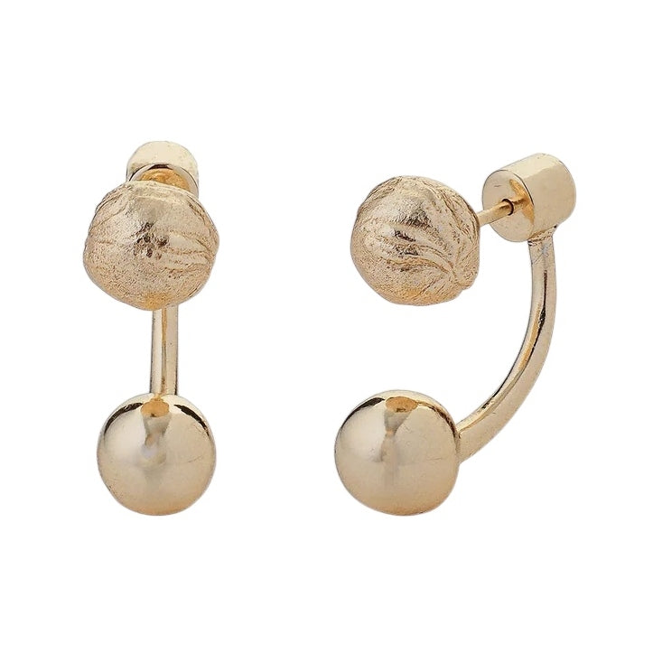 Tutti & Co Jewellery Tideform Earrings Gold EA722G main