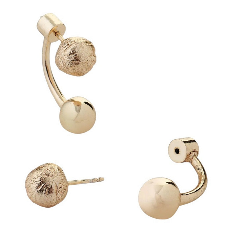 Tutti & Co Jewellery Tideform Earrings Gold EA722G open