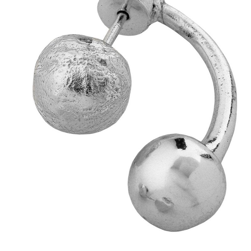 Tutti & Co Jewellery Tideform Earrings Silver EA722S detail