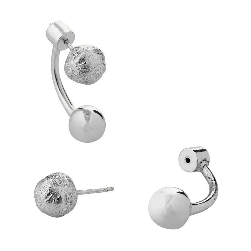 Tutti & Co Jewellery Tideform Earrings Silver EA722S open