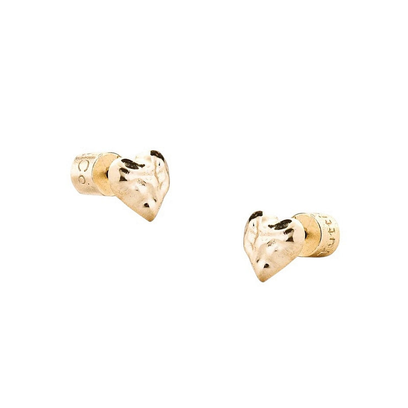 Tutti & Co Love Heart Stud Earrings Gold EA671G main