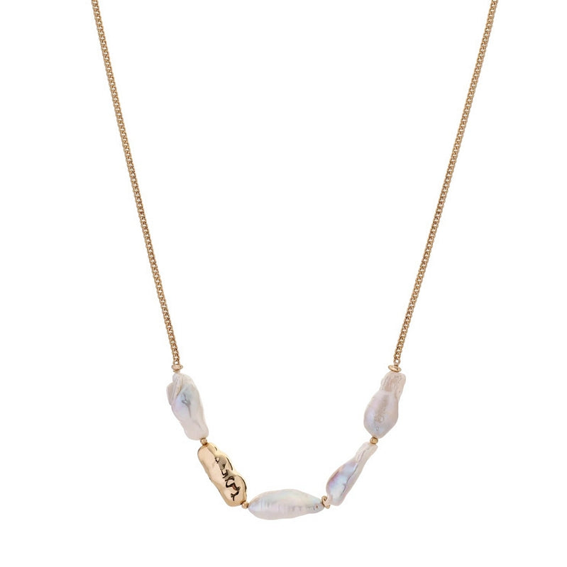 Tutti & Co Lustre Necklace Gold NE759G main