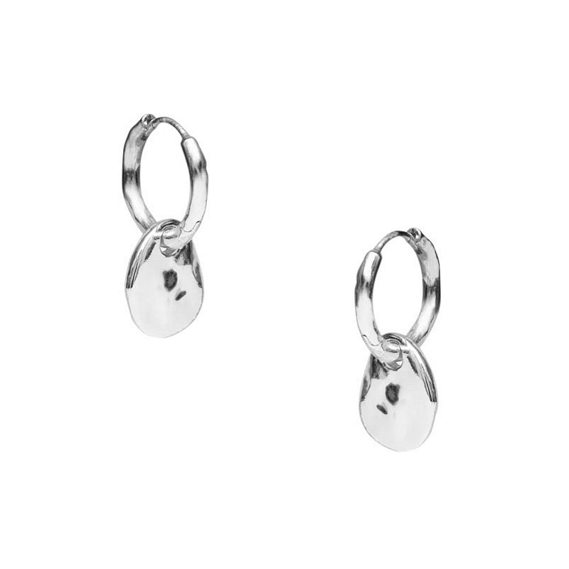 Tutti & Co Mist Hoop Earrings Silver EA683S main