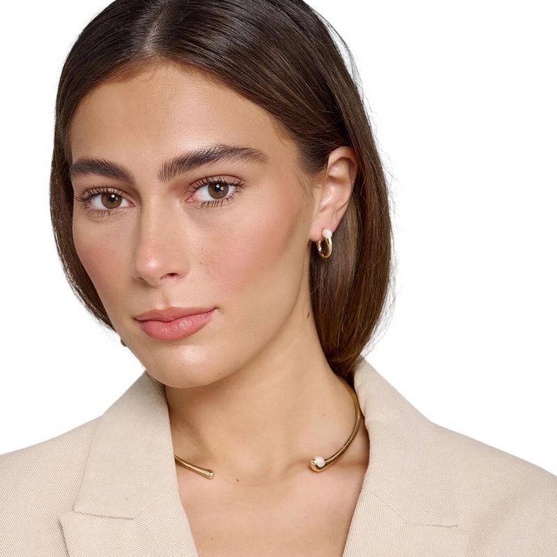 Tutti & Co Oceanic Hoop Earrings Gold EA688G model 2