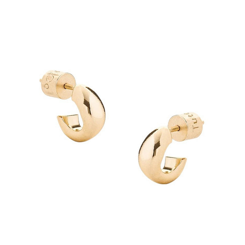 Tutti & Co Serenity Hoop Earrings Gold EA689G side