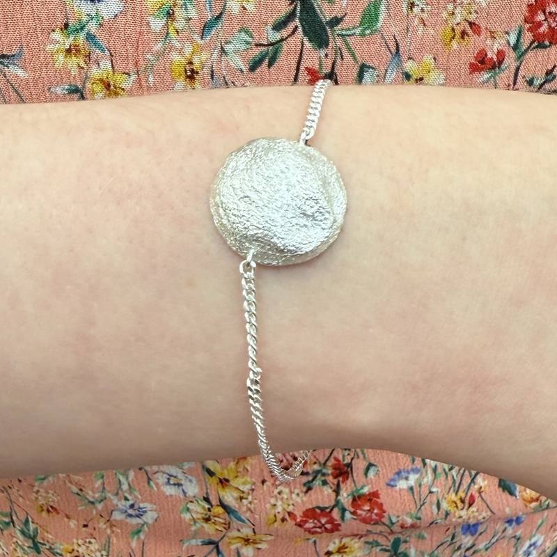 Tutti & Co Jewellery Halo Bracelet Silver BR709S on wrist front