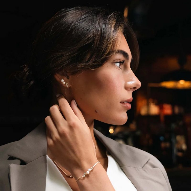 Tutti & Co Jewellery Oyster Earrings Silver EA650S model 2